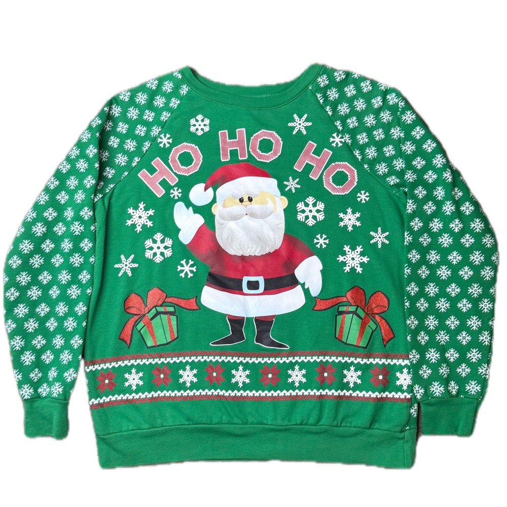 Rudolph The Red-Nosed Reindeer‎ Santa Christmas Sweatshirt - Kids Medium (7-9)